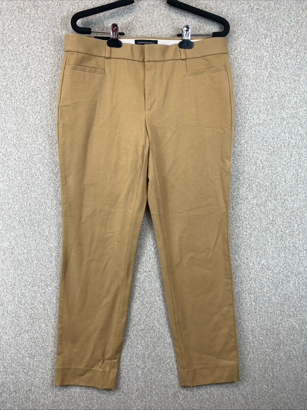 Banana Republic Sloan Ankle Pants Womens Size 8 Tan Mid Rise Office Career